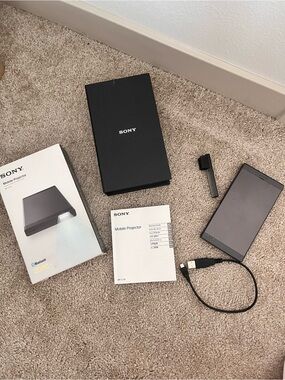 Sony Mobile Projector in Black and White Packaging